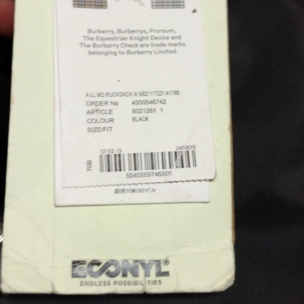 Burberry Rucksack BackPack - Picture 2 of 6